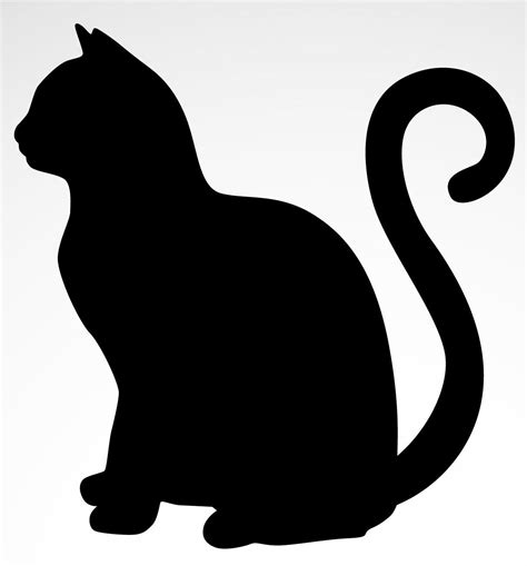 free printable cat silhouette|free printable cat patterns.